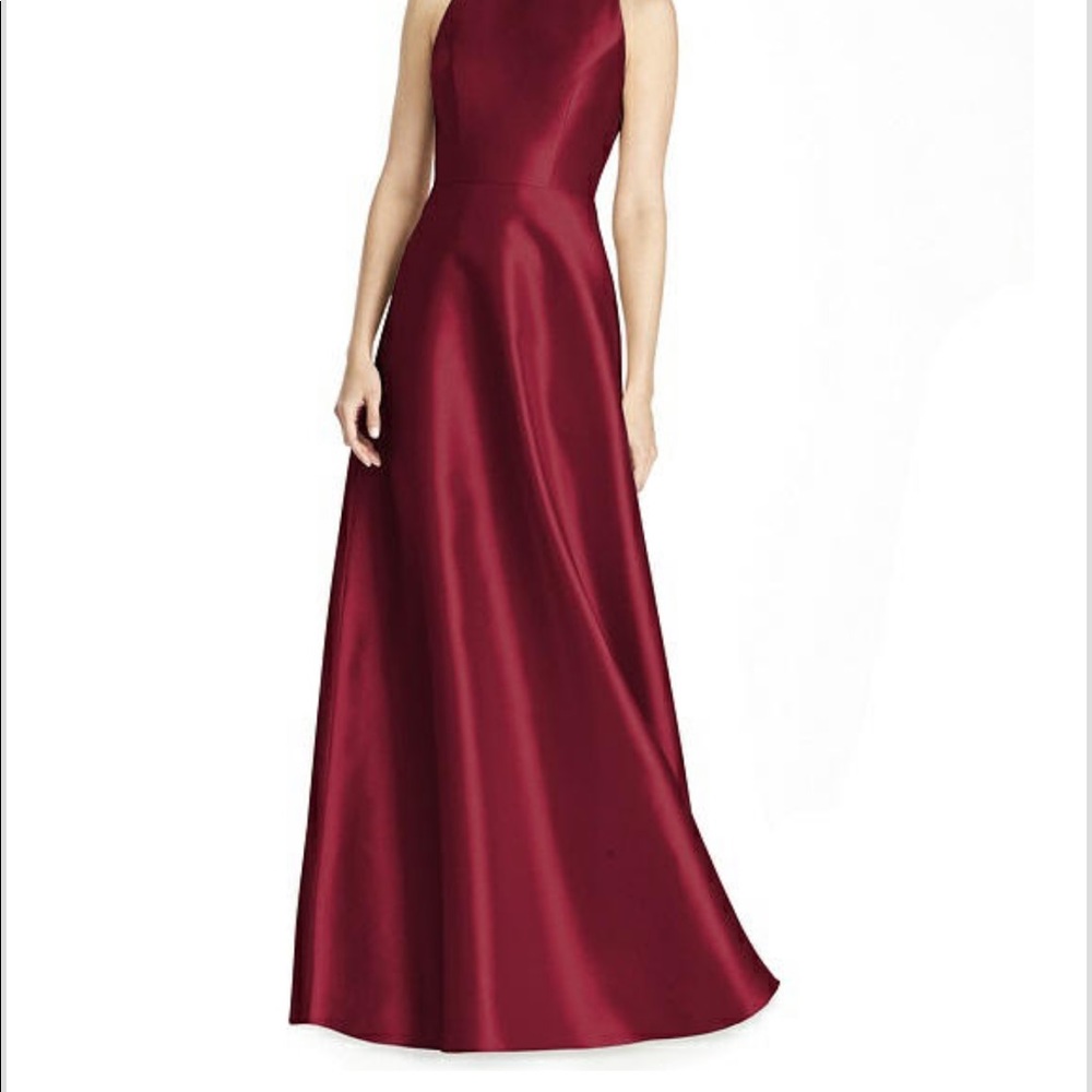 Alfred Sung Style D746 burgundy